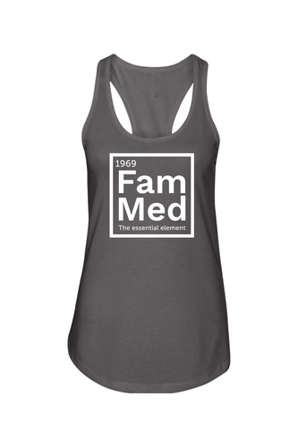 Women's Ideal Racerback Tank - 1969 Fam Med Logo-DTG image thumbnail