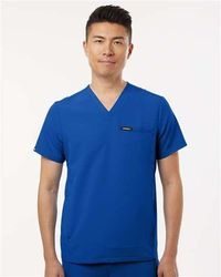 Image of Jaanuu Platt 3-Pocket Scrub V-Neck Top