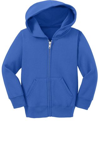Port & Co Toddler Core Fleece Full-Zip Hooded Sweatshirt image thumbnail