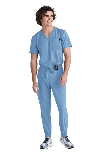 Grey's Anatomy - Men's 1-Pocket V-Neck Journey Scrub Top image thumbnail