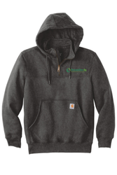 Image of SLA-Carhartt Rain Defender Paxton Heavyweight Hooded Zip Mock Sweatshirt - CT100617 - 2C
