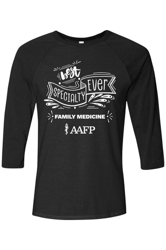Unisex Three-Quarter Sleeve Baseball Tee - Best Specialty Logo - DTG image thumbnail