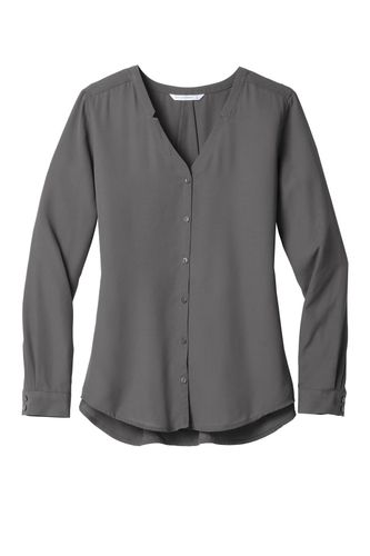 Port Authority Women's Long Sleeve Button-Front Blouse image thumbnail