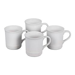 Image of (Min 25) Le Creuset Set of 4 Vancouver Mugs, White