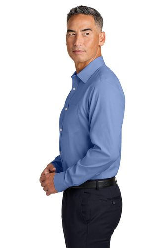 Brooks Brothers Wrinkle-Free Stretch Pinpoint Spread Collar Shirt BB18012 image thumbnail
