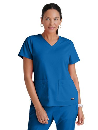 Grey's Anatomy - Women's 4-Pocket V-Neck Emma Scrub Top image thumbnail