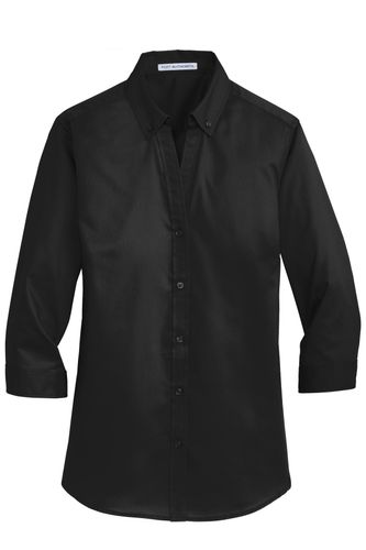 Port Authority Women's 3/4-Sleeve SuperPro Twill Shirt image thumbnail