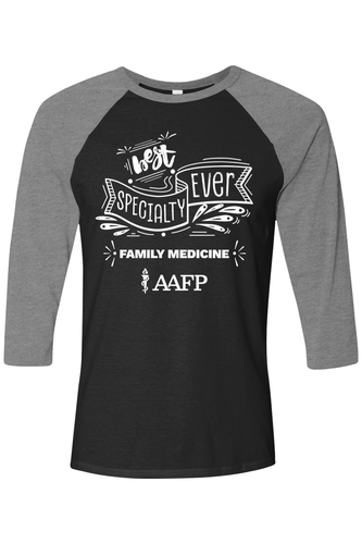 Unisex Three-Quarter Sleeve Baseball Tee - Best Specialty Logo - DTG image thumbnail