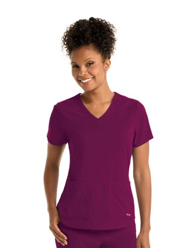 Grey's Anatomy - Women's 4-Pocket V-Neck Emma Scrub Top image thumbnail