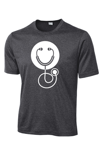 Sport-Tek Tall Heather Contender Tee - Smile Logo - DTG image thumbnail