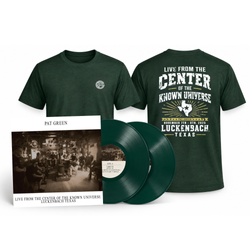 Image of PRE-ORDER Limited Edition Autographed “Live From the Center of the Known Universe: Luckenbach Texas” Vinyl Bundle with T-Shirt