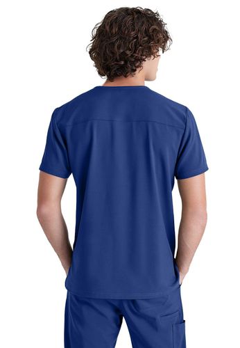 Grey's Anatomy - Men's 1-Pocket V-Neck Journey Scrub Top image thumbnail