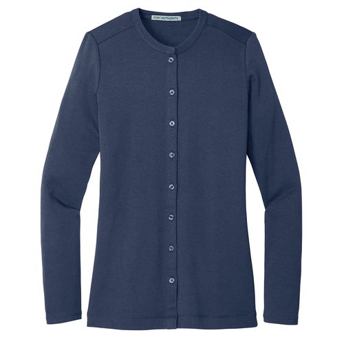 Port Authority Ladies Stretch Button-Front Cardigan image thumbnail