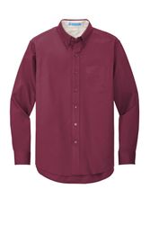 Image of MEN'S TALL LONG SLEEVE EASY CARE BLENDED TWILL