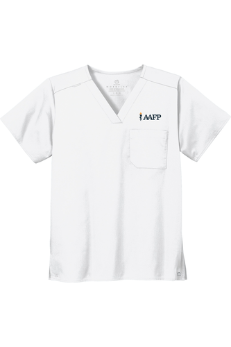 Unisex WorkFlex Chest Pocket V-Neck Top image thumbnail