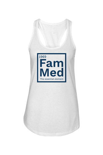 Women's Ideal Racerback Tank - 1969 Fam Med Logo-DTG image thumbnail