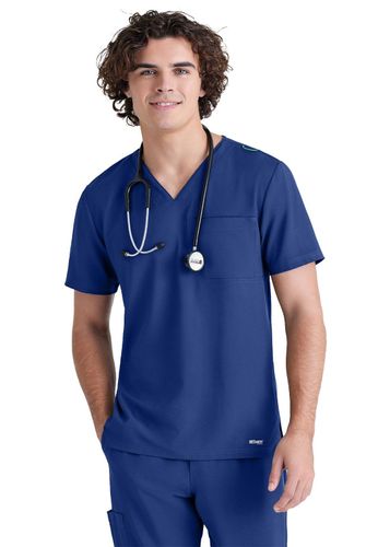 Grey's Anatomy - Men's 1-Pocket V-Neck Journey Scrub Top image thumbnail