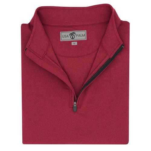 USA Palm Heathered 1/4 Zip image thumbnail