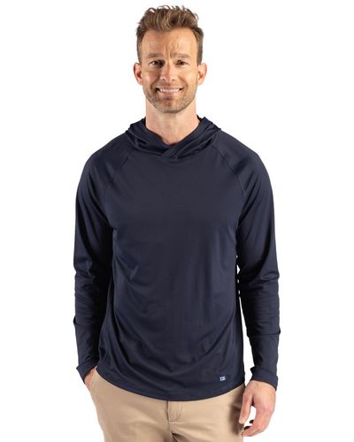 Cutter & Buck Prospect Recycled Featherlight Stretch Mens Hooded Pullover image thumbnail
