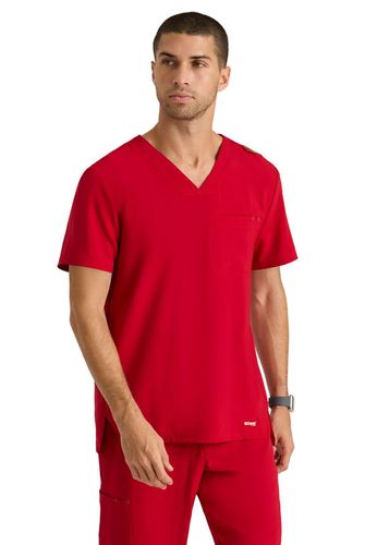 Grey's Anatomy - Men's 1-Pocket V-Neck Journey Scrub Top image thumbnail