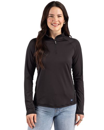 Cutter & Buck Prospect Recycled Featherlight Stretch Womens Quarter Zip image thumbnail