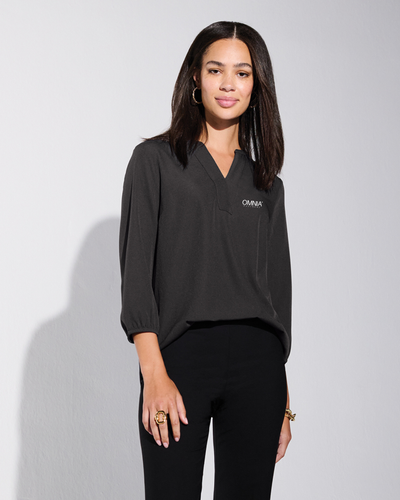 Mercer+Mettle® Women's Stretch Crepe 3/4-Sleeve Blouse image thumbnail