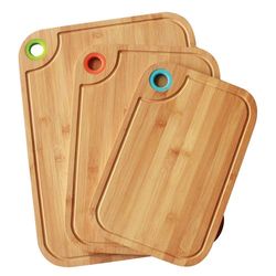 Image of (Min 25) Gourmet Edge Bamboo 3pc Cutting Board Set