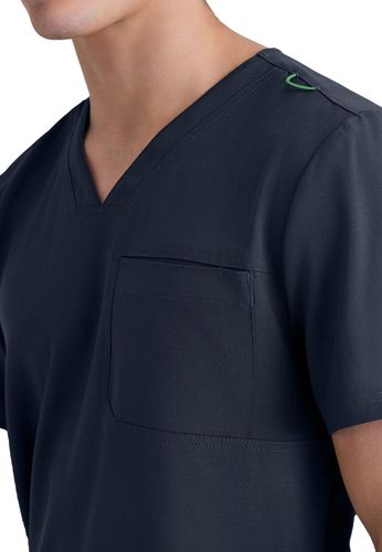 Grey's Anatomy - Men's 1-Pocket V-Neck Journey Scrub Top image thumbnail