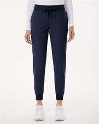 Image of Jaanuu Women's Silex Knit-Waist Scrub Joggers - Petite Sizes