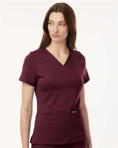 Jaanuu Women's Cesi Ultrasoft Scrub V-Neck Top image thumbnail