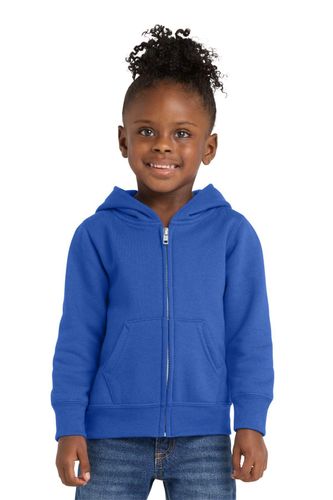 Port & Co Toddler Core Fleece Full-Zip Hooded Sweatshirt image thumbnail
