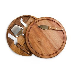 Image of (Min 25) Toscana Acacia Circo Cheese Cutting Board & Tools Set, Acacia Wood