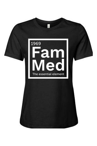 Women's Relaxed Jersey Short Sleeve Tee - 1969 Fam Med Logo - DTG image thumbnail
