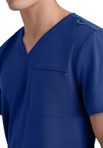 Grey's Anatomy - Men's 1-Pocket V-Neck Journey Scrub Top image thumbnail