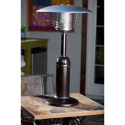 Image of (Min 25) Fire Sense Hammered Bronze Finish Table Top Patio Heater
