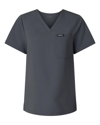 Jaanuu Women's Rhena Essential 1-Pocket Scrub V-Neck Top image thumbnail