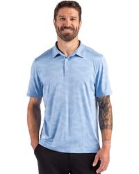 Image of Cutter & Buck Coastline Recycled Double Peached Camo Print Mens Polo MCK01359.444 