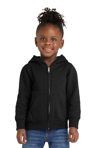 Port & Co Toddler Core Fleece Full-Zip Hooded Sweatshirt image thumbnail