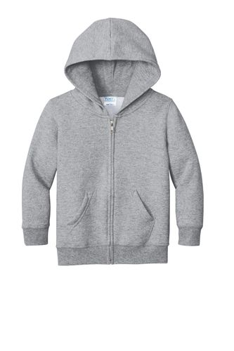 Port & Co Toddler Core Fleece Full-Zip Hooded Sweatshirt image thumbnail