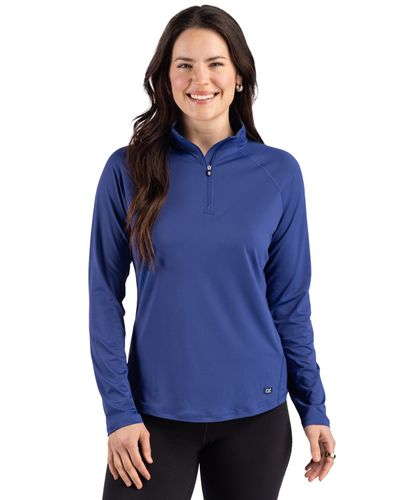 Cutter & Buck Prospect Recycled Featherlight Stretch Womens Quarter Zip image thumbnail