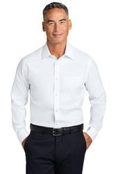Image of Brooks Brothers Wrinkle-Free Stretch Pinpoint Spread Collar Shirt
