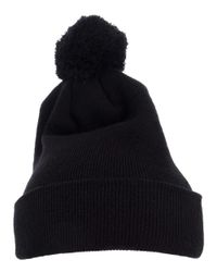 Image of Pom-Pom Cuffed Knit Beanie