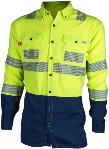 FR Hi-Vis TecaSafe One Colorblock Uniform Shirt Copy (1) image thumbnail