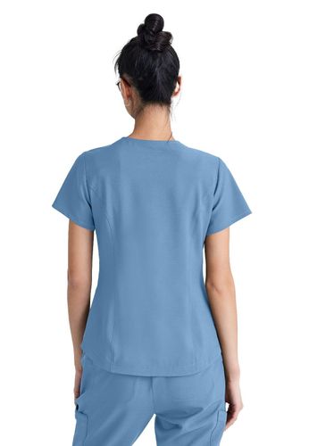 Grey's Anatomy - Women's 2-Pocket Rhythm Scrub Top image thumbnail