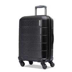 Image of (Min 25) American Tourister Stratum 2.0 20" Spinner Carry On - Jet Black