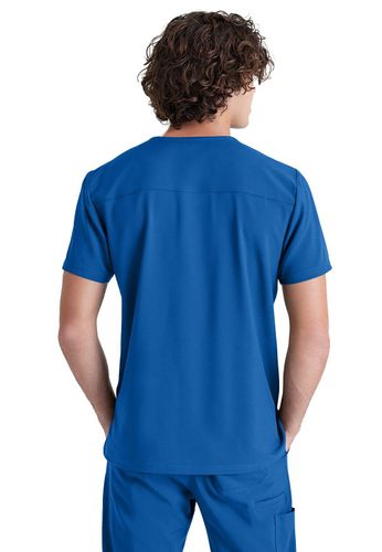 Grey's Anatomy - Men's 1-Pocket V-Neck Journey Scrub Top image thumbnail