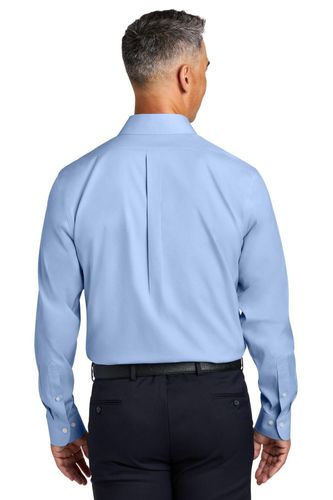 Brooks Brothers Wrinkle-Free Stretch Pinpoint Spread Collar Shirt BB18012 image thumbnail