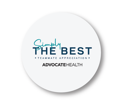 Image of Simply The Best 3 x 3" Round Stickers