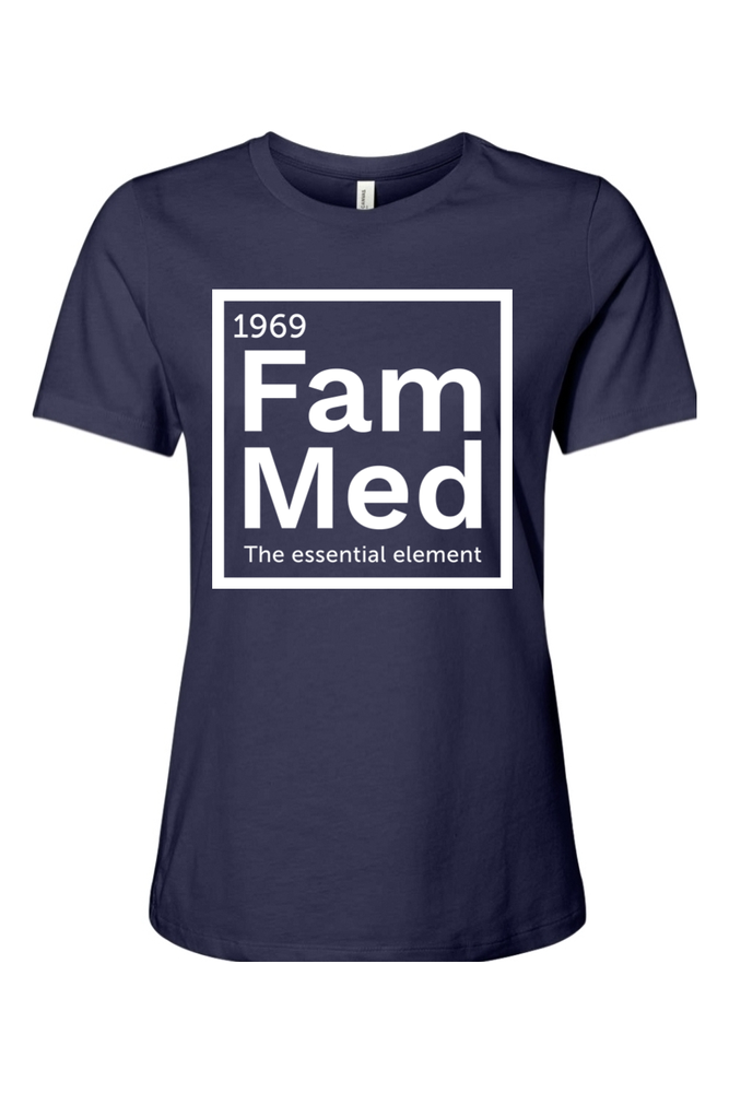Women's Relaxed Jersey Short Sleeve Tee - 1969 Fam Med Logo - DTG primary image
