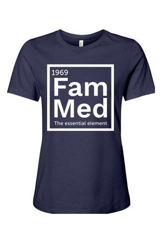 Women's Relaxed Jersey Short Sleeve Tee - 1969 Fam Med Logo - DTG image thumbnail